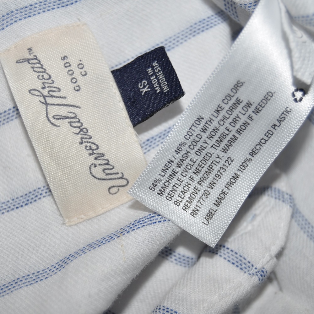 New UNIVERSAL THREAD Stripe Button-Down Shirt [E7] - Picture 7 of 8